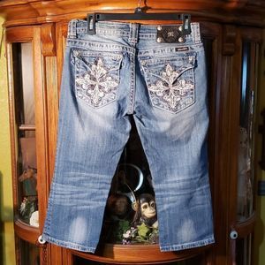 MISS ME CAPRI JP5335P6 SZ 28 BLINGY EUC